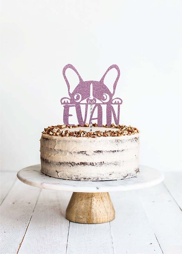 Frenchie cake topper online
